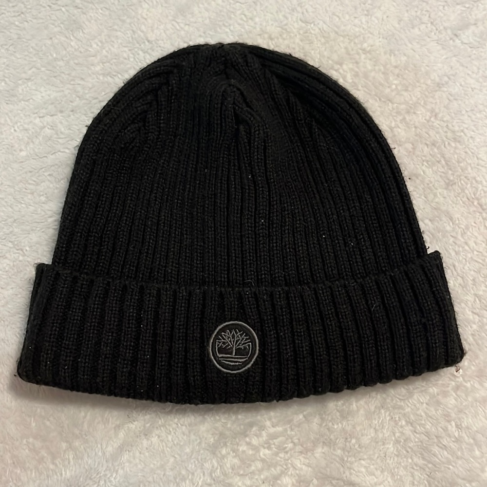 Timberland black knit beanie